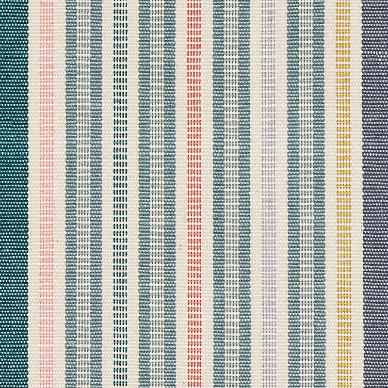 Schumacher Ripple Hand Woven Stripe Mineral Fabric Sample 80822