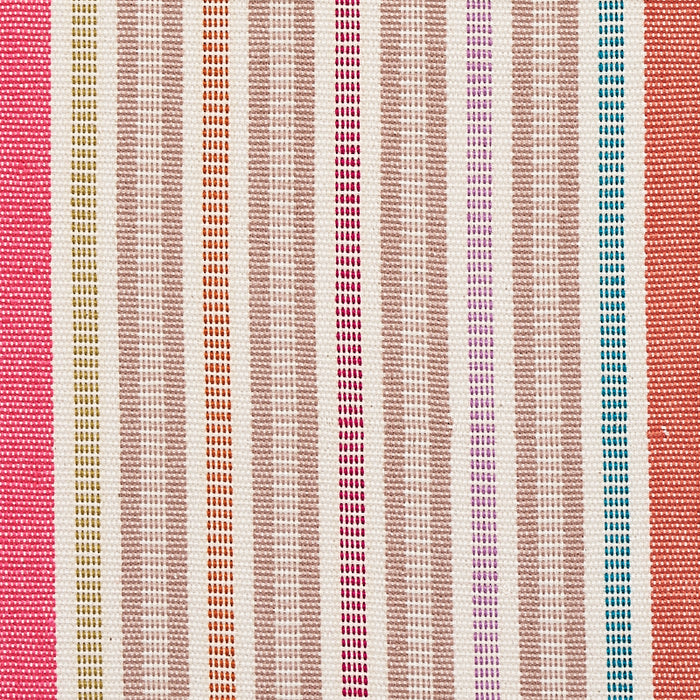 Schumacher Ripple Hand Woven Stripe Macaroon Fabric Sample 80823