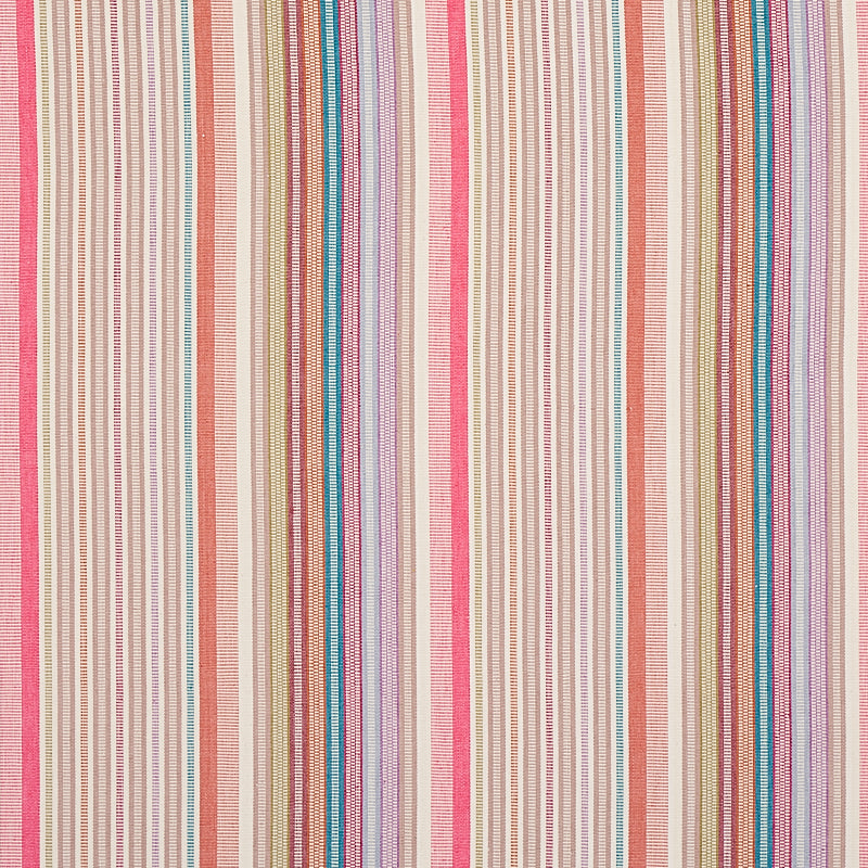 Schumacher Ripple Hand Woven Stripe Macaroon Fabric 80823