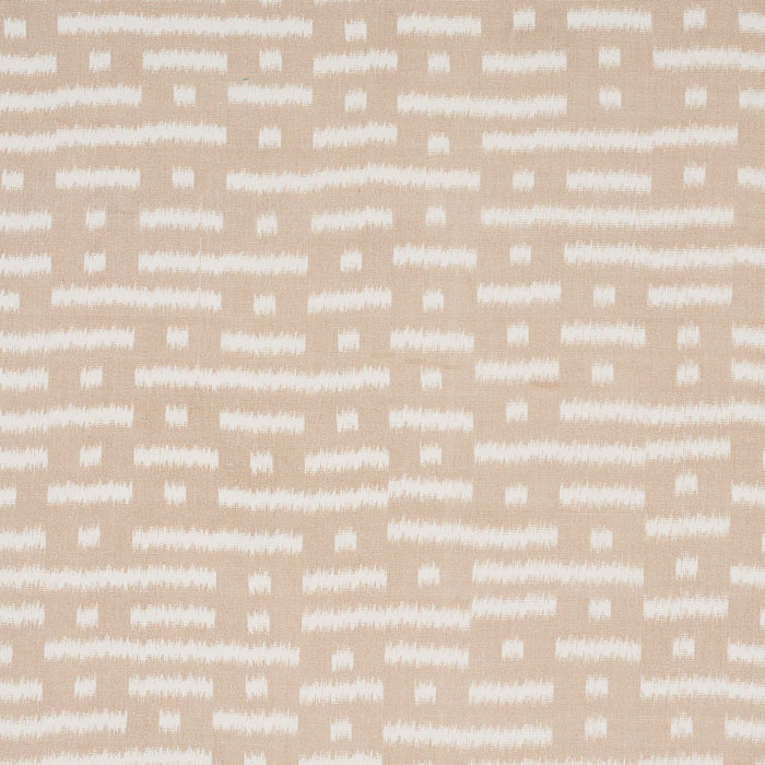 Schumacher Abstract Ikat Natural Fabric Sample 80830