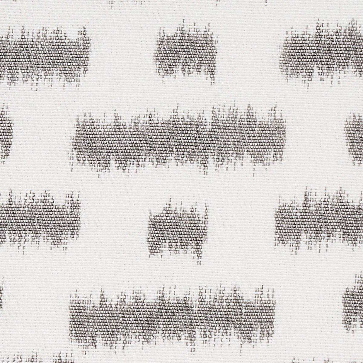 Schumacher Abstract Ikat Charcoal Fabric 80831