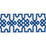 Schumacher Knotted Trellis Tape Blue On White Trim 80883