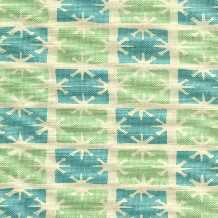 China Seas Georgia Small Scale Aqua Turquoise Fabric Sample 8090-04