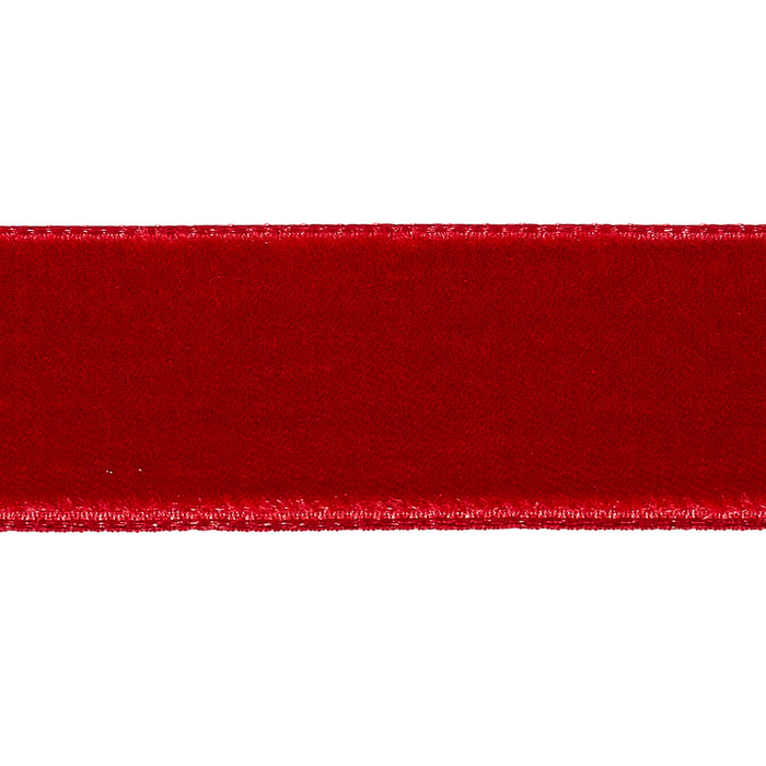 Schumacher Velvet Tape Medium Crimson Trim Sample 80947