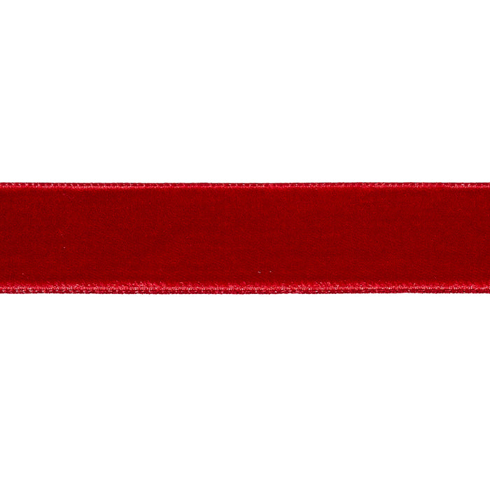 Schumacher Velvet Tape Medium Crimson Trim 80947