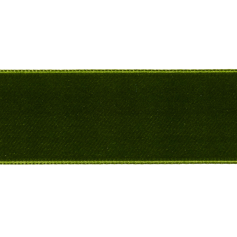 Schumacher Velvet Tape Wide Moss Trim Sample 80965