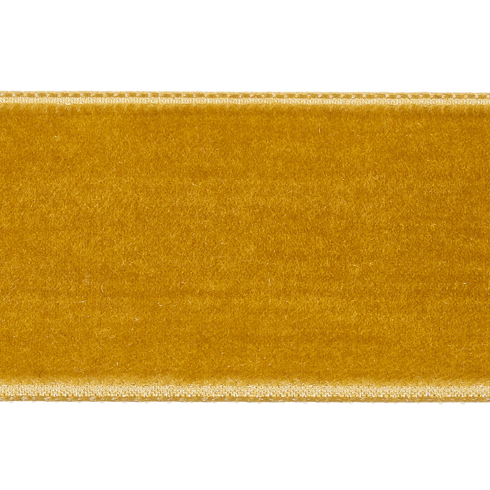 Schumacher Velvet Tape Wide Gold Trim 80966