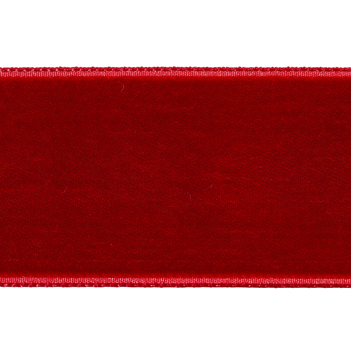 Schumacher Velvet Tape Wide Crimson Trim 80967