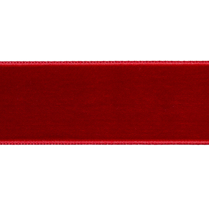 Schumacher Velvet Tape Wide Crimson Trim 80967