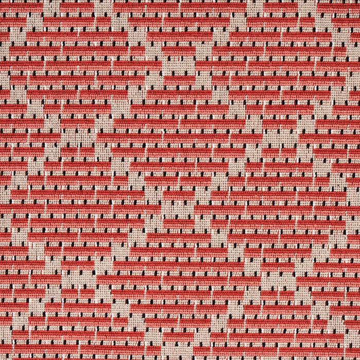 Schumacher Berg Epingle Coral Fabric 80992