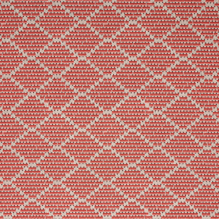 Schumacher Berg Epingle Coral Fabric Sample 80992