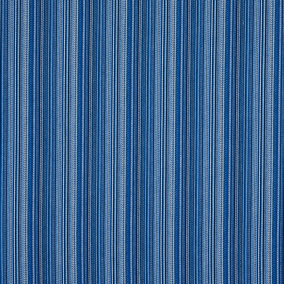 Schumacher Fino Stripe Indoor/Outdoor Cobalt Fabric 81070