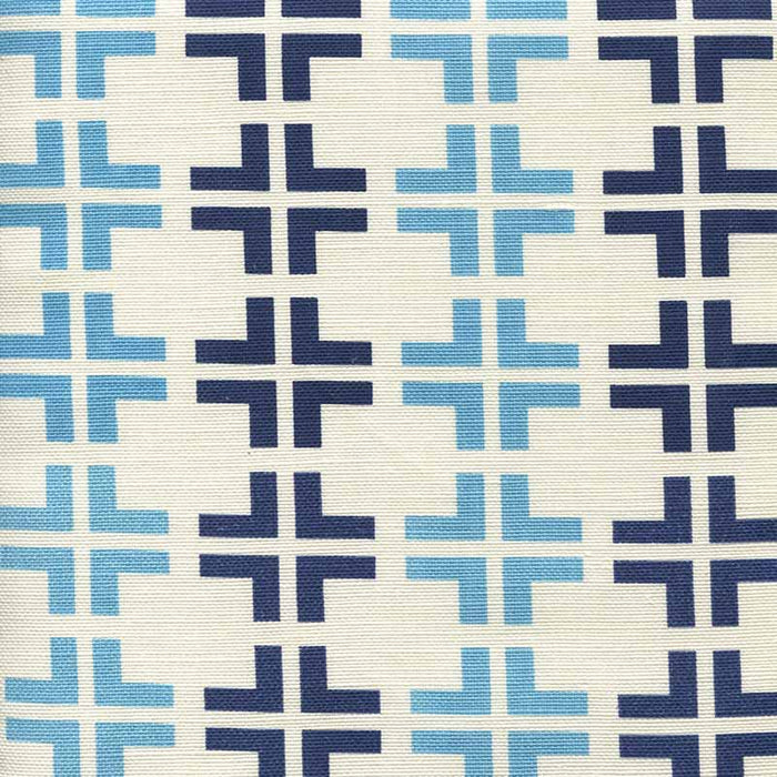 China Seas Frowick Sky Navy Fabric Sample 8110-03