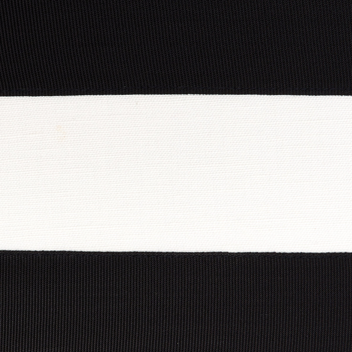 Schumacher Ribbon Applique Panel Black On Ivory Fabric 81142