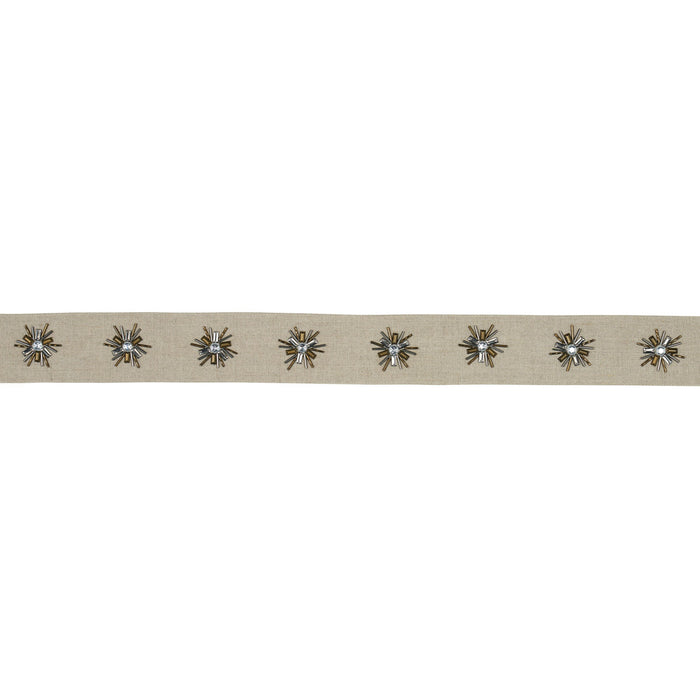 Schumacher Constellation Beaded Tape Linen Trim 81190