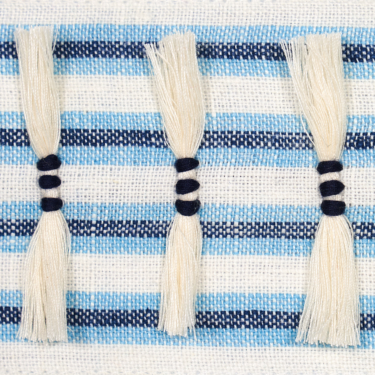 Schumacher Eyelash Fringe Blue Trim Sample 81200