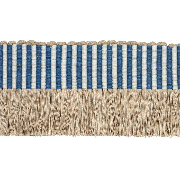 Schumacher Graphic Fringe Blue Trim 81211