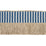 Schumacher Graphic Fringe Blue Trim Sample 81211