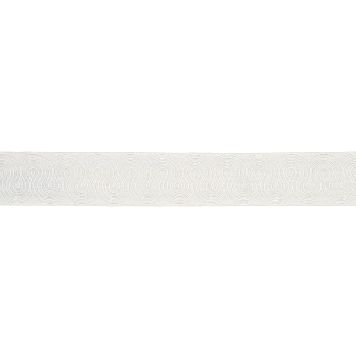 Schumacher Giraldi Embroidered Trim Ivory Trim 81252