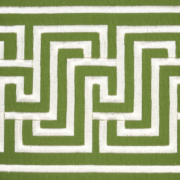 Schumacher Labyrinth Tape Green Trim 81260