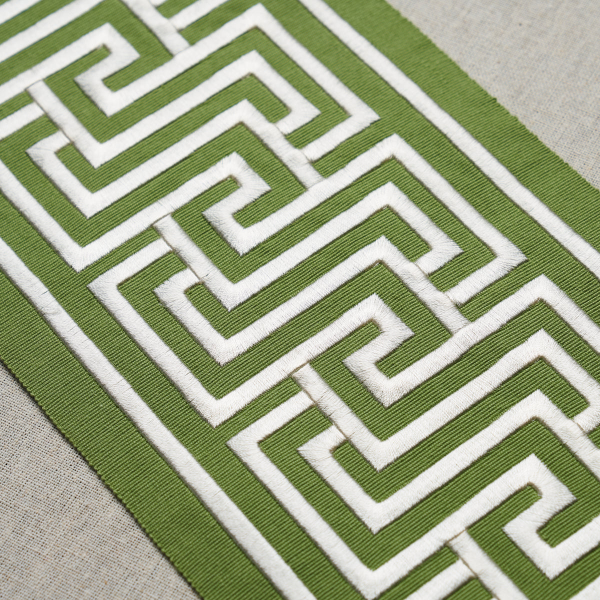 Schumacher Labyrinth Tape Green Trim 81260