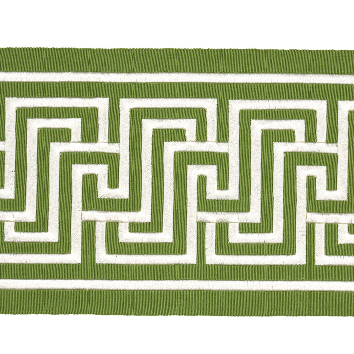 Schumacher Labyrinth Tape Green Trim 81260