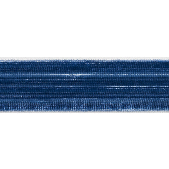 Schumacher Gaspard Velvet Tape Narrow Sapphire Trim 81291