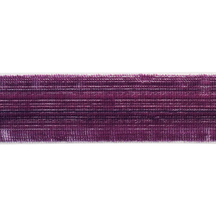 Schumacher Gaspard Velvet Tape Narrow Eggplant Trim Sample 81293