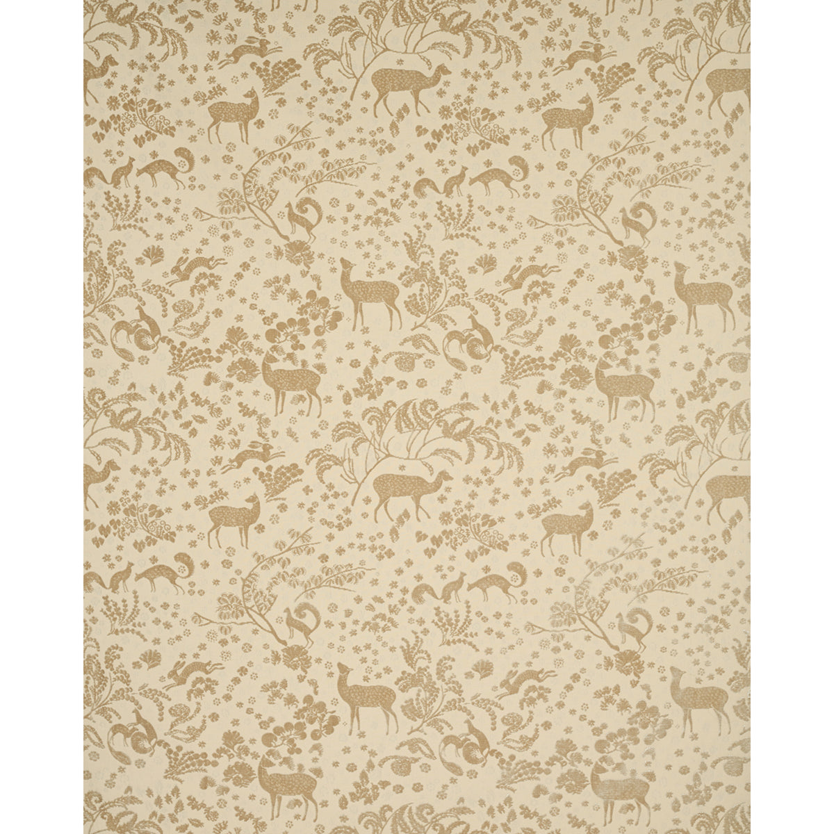 Schumacher Arbor Forest Champagne Fabric 81311