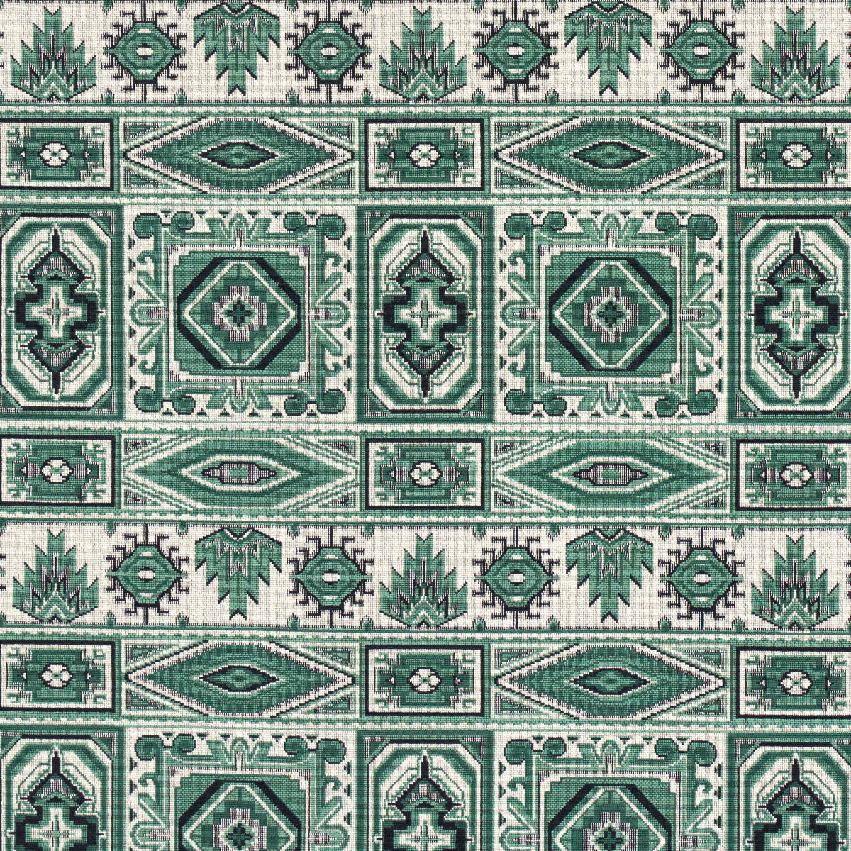 Schumacher Crowley Epingle Green Fabric 81331