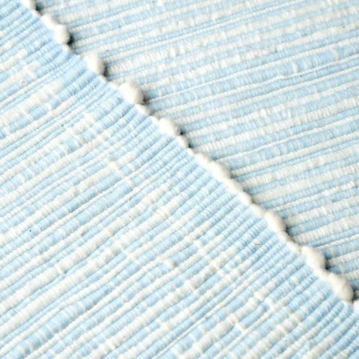 Schumacher Zeta Handwoven Texture Sky Fabric 81372