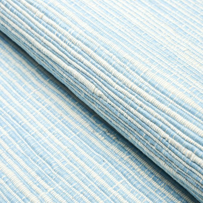 Schumacher Zeta Handwoven Texture Sky Fabric 81372