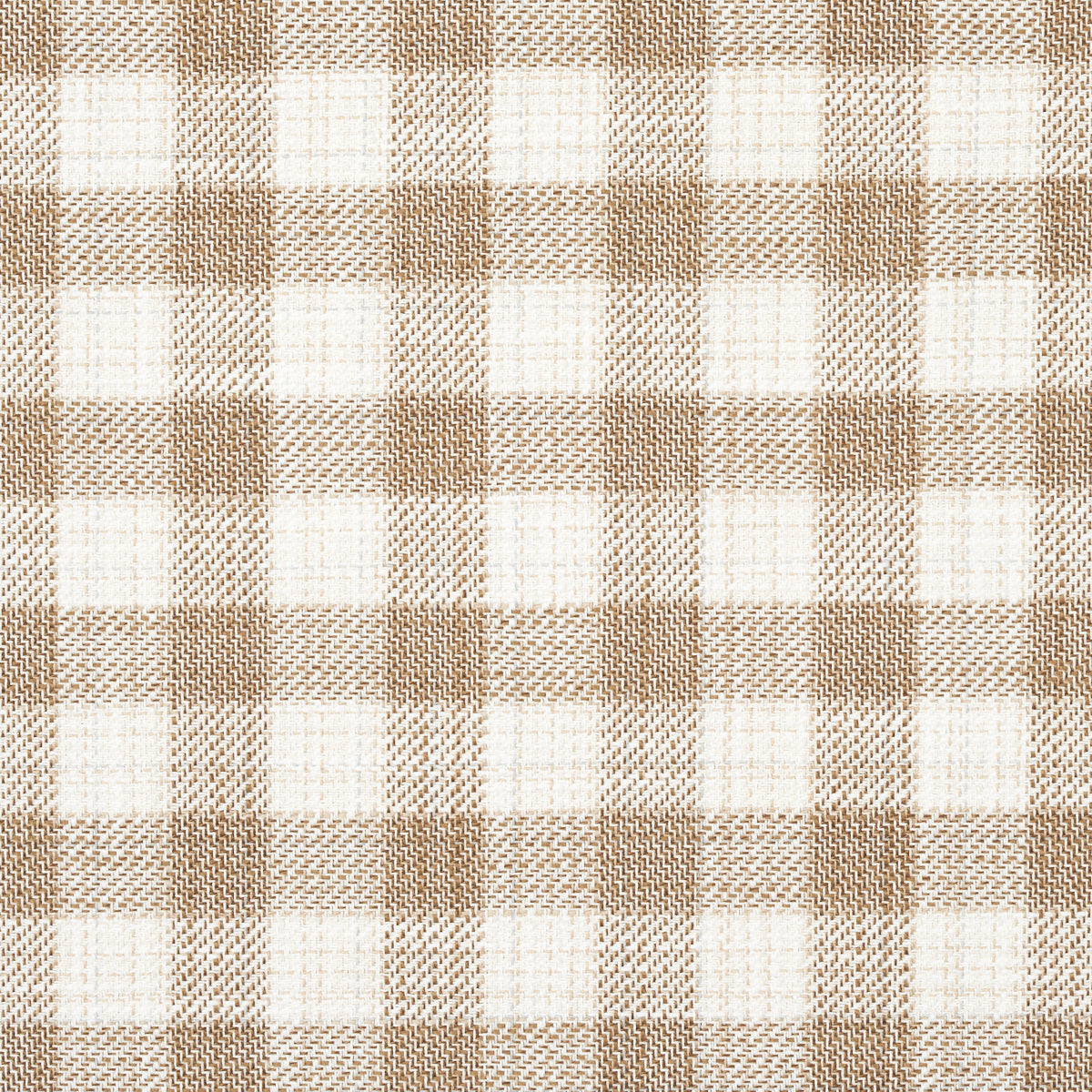 Schumacher Martina Plaid Indoor/Outdoor Natural Fabric 81412