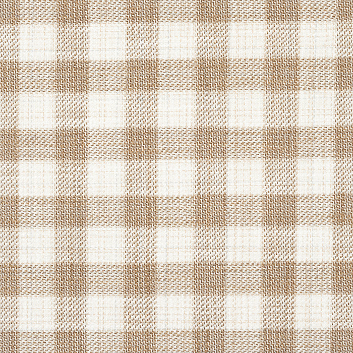 Schumacher Martina Plaid Indoor/Outdoor Natural Fabric 81412