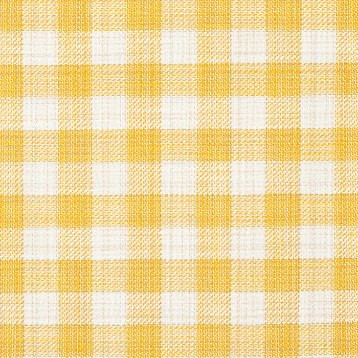 Schumacher Martina Plaid Indoor/Outdoor Yellow Fabric Sample 81413