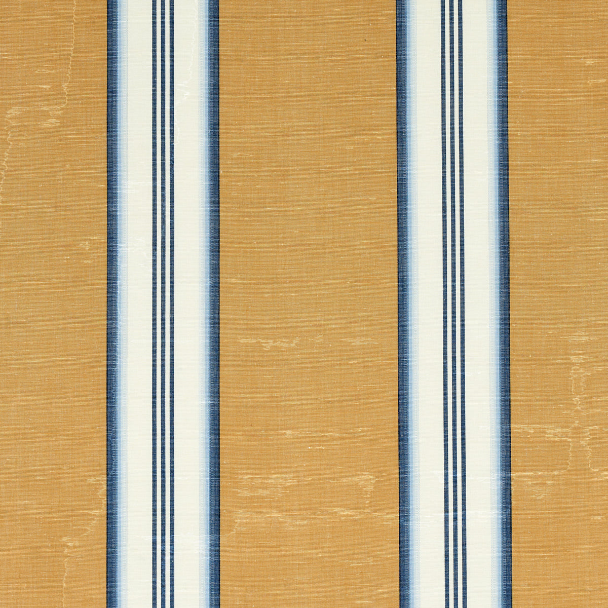 Schumacher Randolph Stripe Moire Goldsmith Fabric Sample 81420