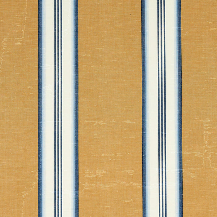 Schumacher Randolph Stripe Moire Goldsmith Fabric Sample 81420