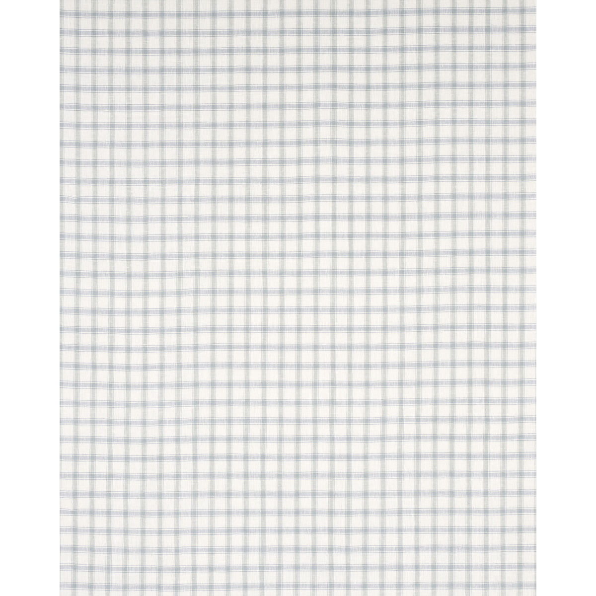 Schumacher Crawford Linen Check Jasper Blue Fabric 81450