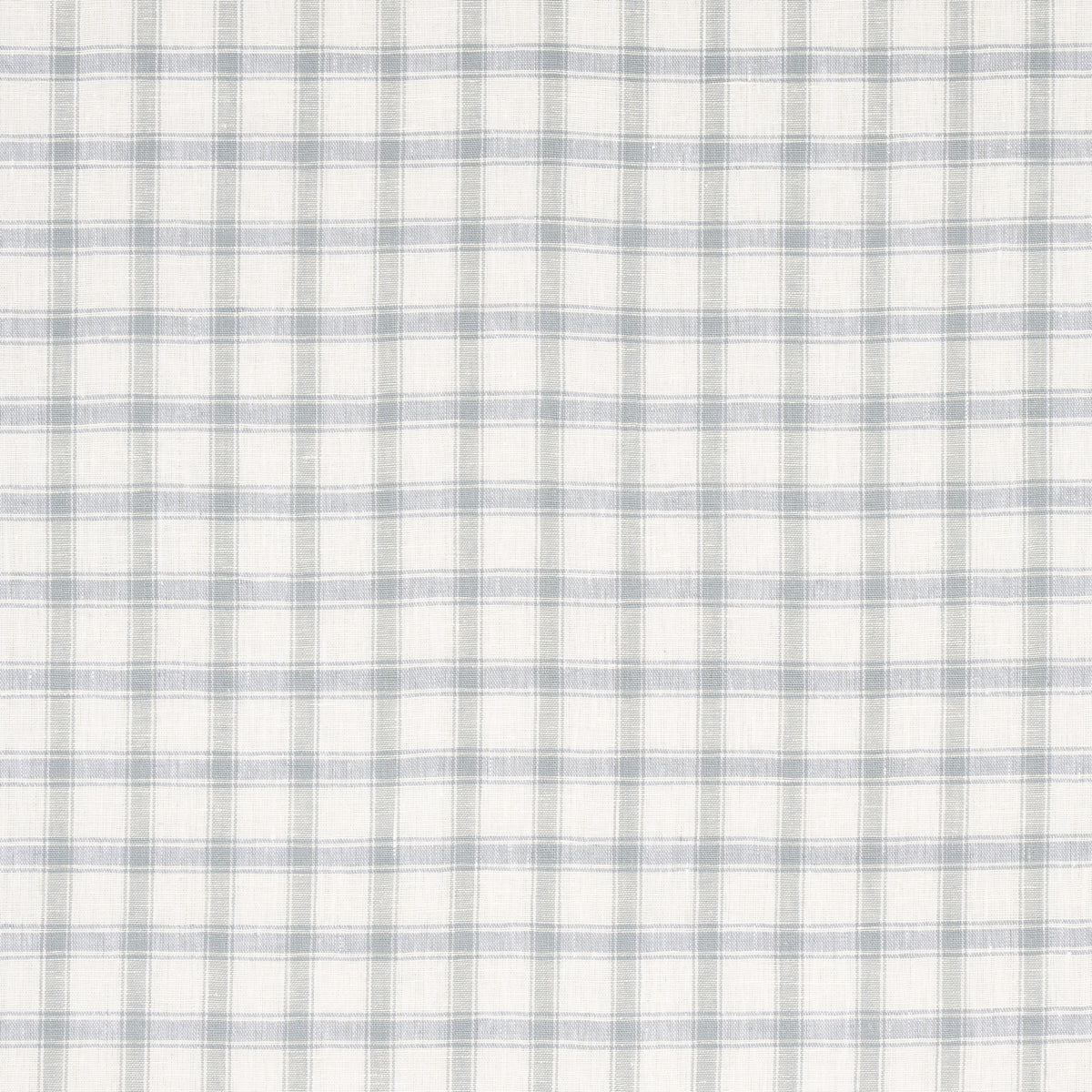 Schumacher Crawford Linen Check Jasper Blue Fabric 81450