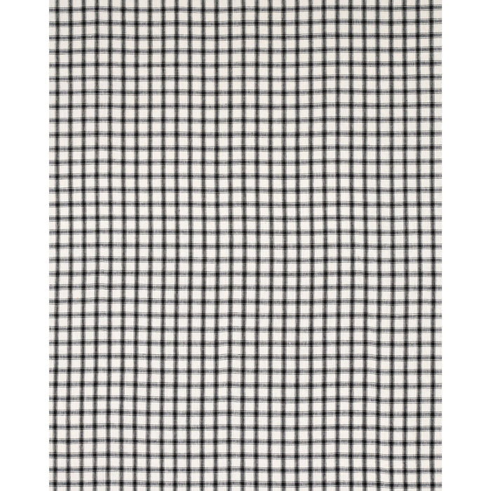 Schumacher Crawford Linen Check Basalt Fabric Sample 81452