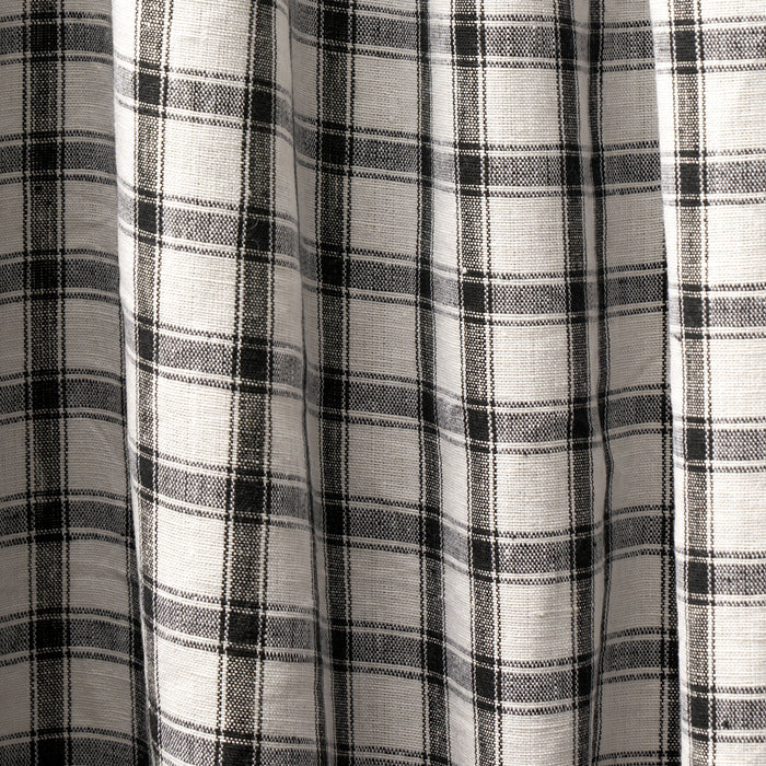 Schumacher Crawford Linen Check Basalt Fabric 81452