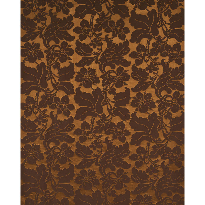 Schumacher Dandridge Damask Apollo Bronze Fabric Sample 81461