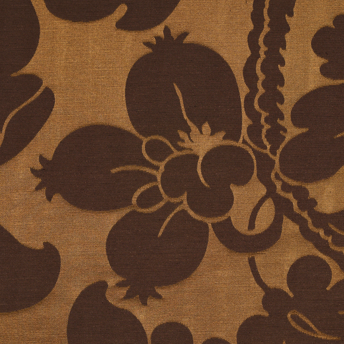 Schumacher Dandridge Damask Apollo Bronze Fabric Sample 81461