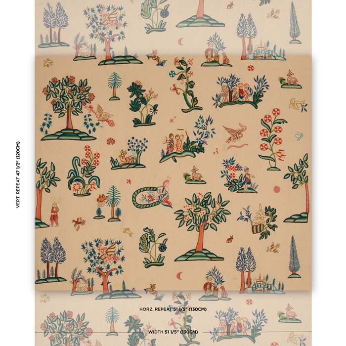 Schumacher Garden Fantasie Document Fabric 81480