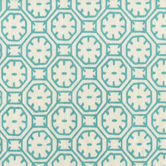 China Seas Ceylon Batik Turquoise Fabric Sample 8150-01