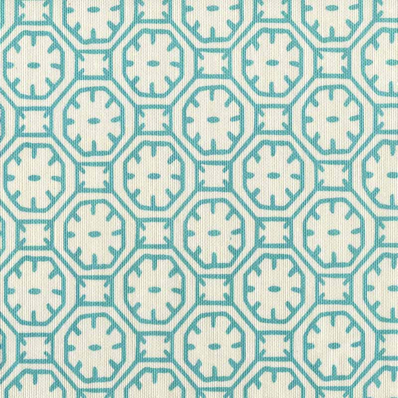 China Seas Ceylon Batik Turquoise Fabric 8150-01