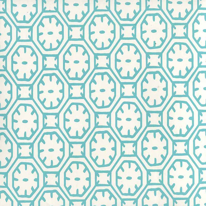 China Seas Ceylon Batik Turquoise Wallpaper Sample 8150WP-01