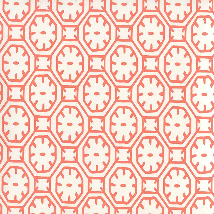 China Seas Ceylon Batik Orange Wallpaper Sample 8150WP-07