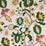 Schumacher Mandevilla Embroidery Pink & Green Fabric 81511