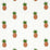 Schumacher Pineapple Embroidery Apricot On Ivory Fabric Sample 81530